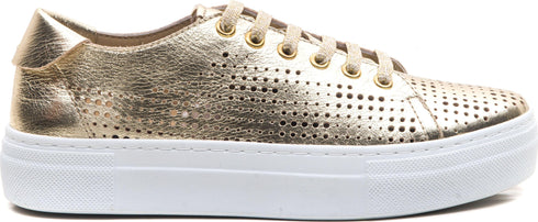 Wave Sneaker Damen Leder Perforiert